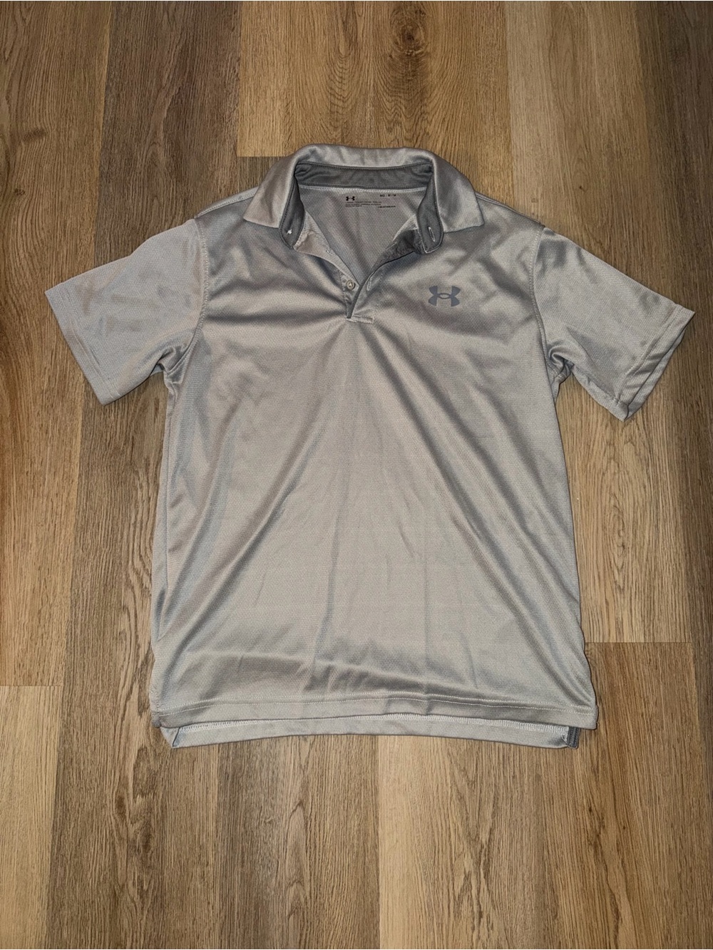 Under Armour Light Gray Men's Athletic Polo